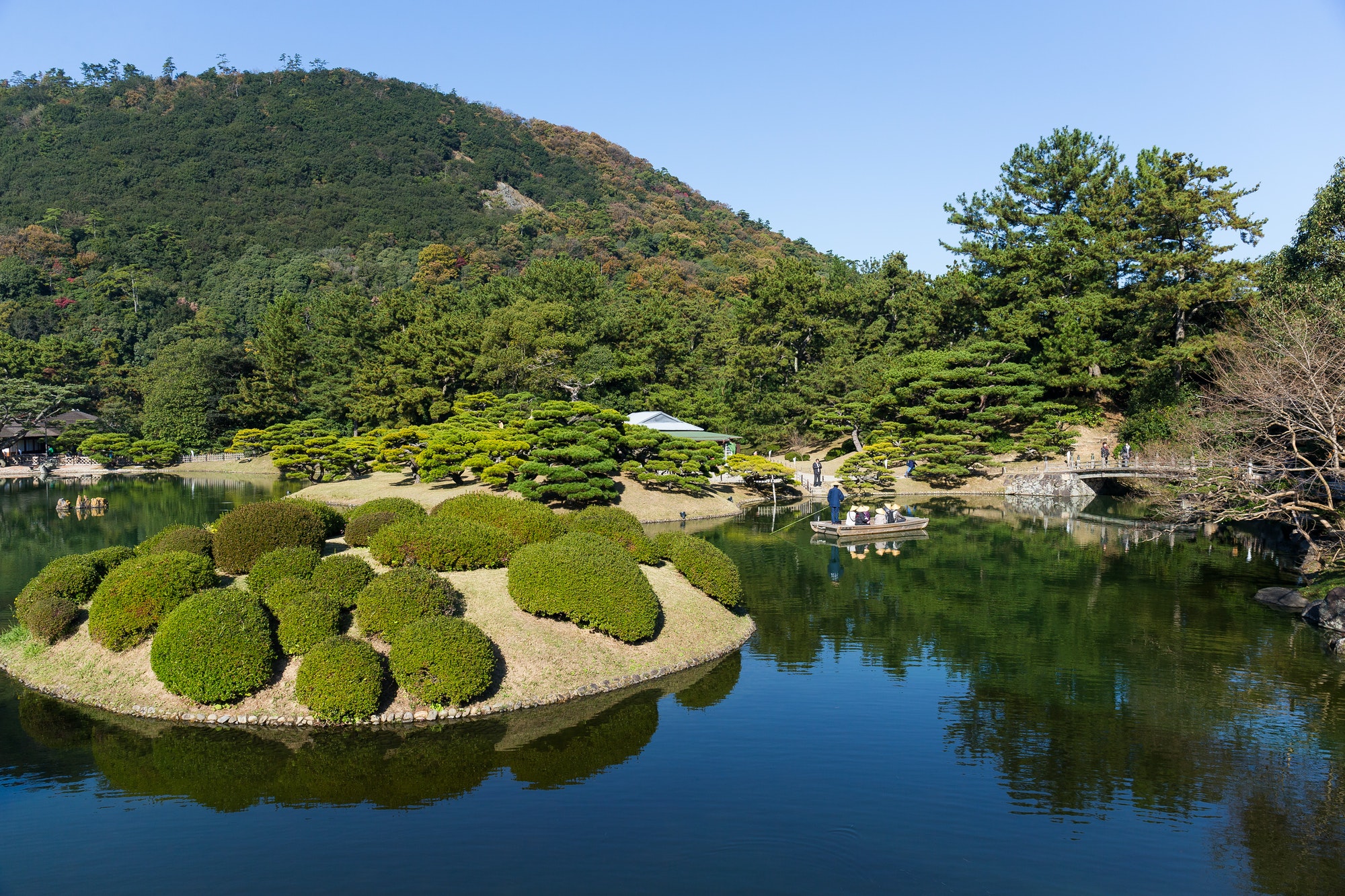 Japanese Ritsurin park
