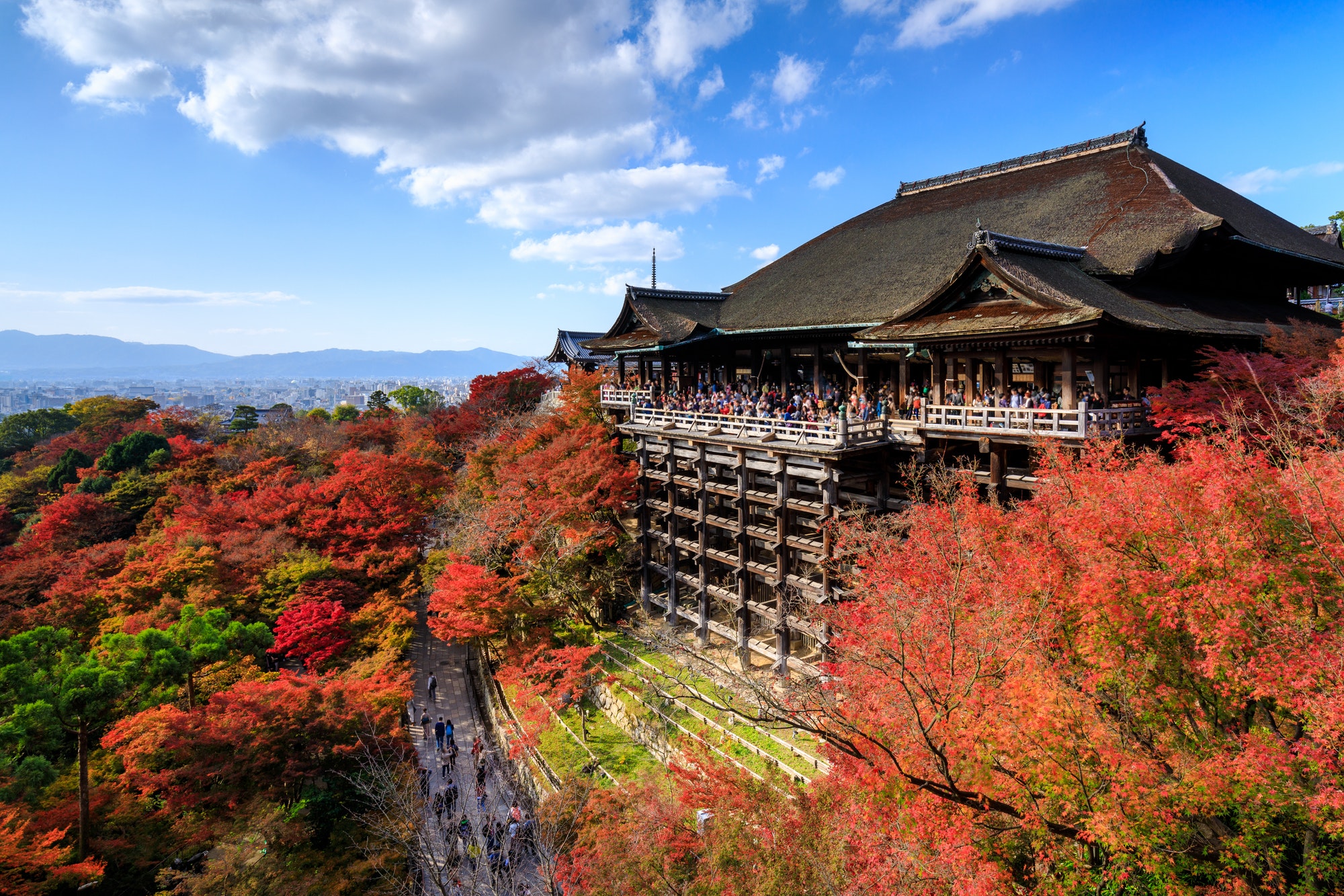 Kiyomizu dera temple in autumn, Kyoto, Japan