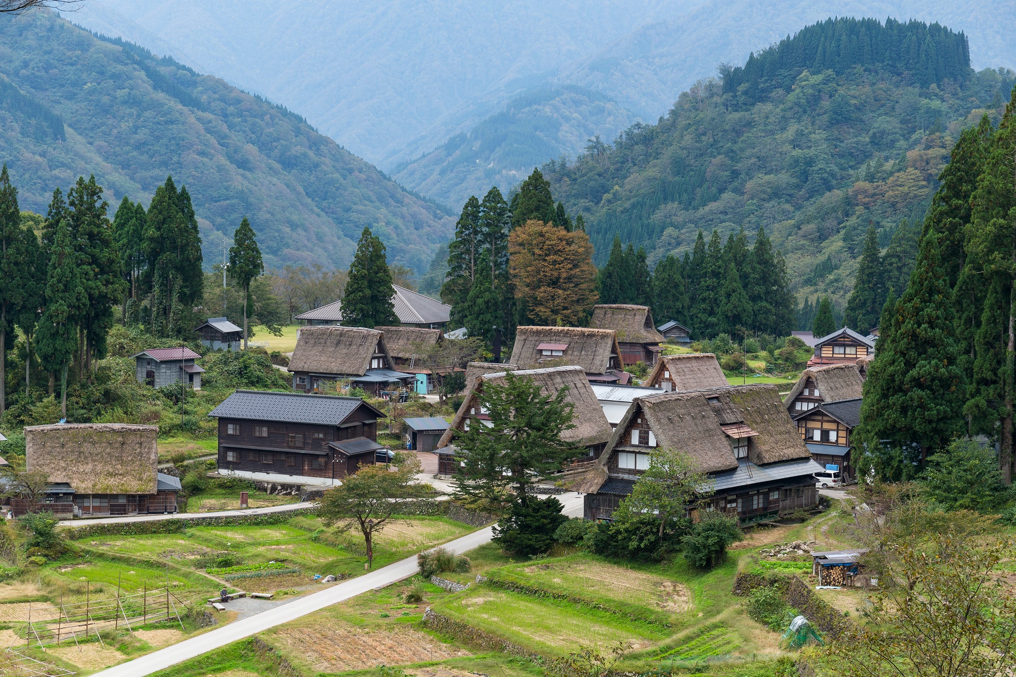 Traditional Japanese Shirakawago old village